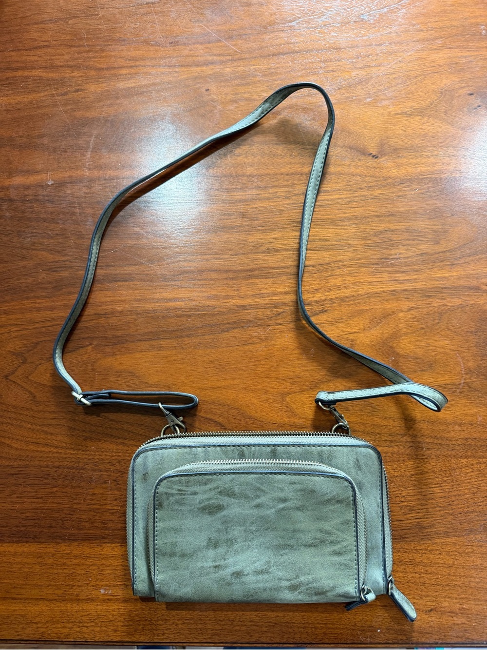 Joy Susan Olive Green Crossbody Belt Bag